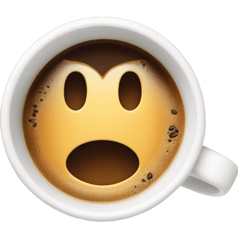 Coffee mug with a heart in the middle  emoji