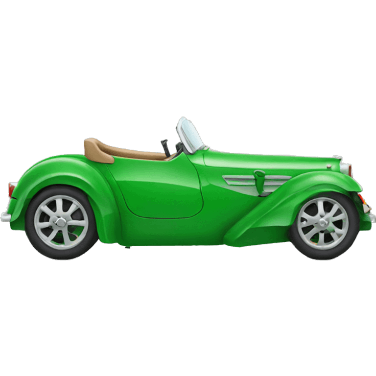 Green motor  emoji