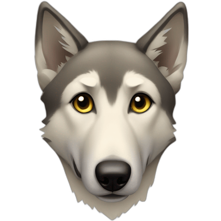 Czechoslovak wolfdog emoji