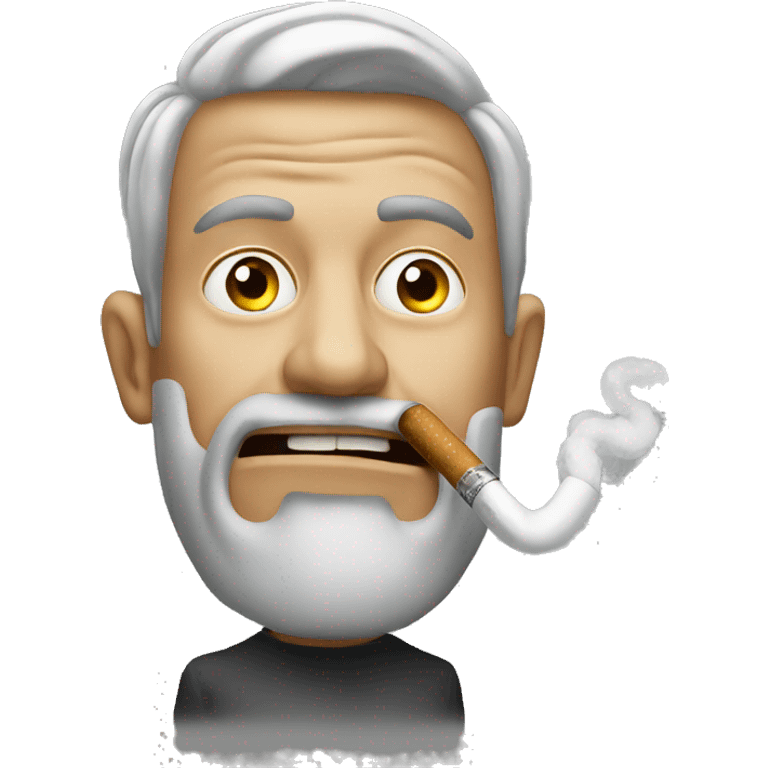 Crazy smoker emoji