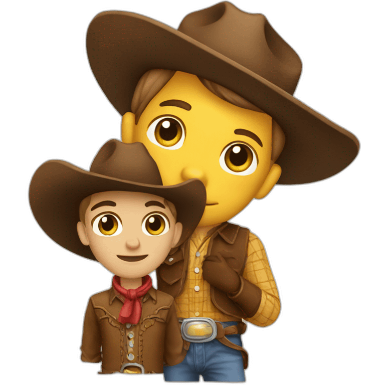 Cowboy and horse emoji