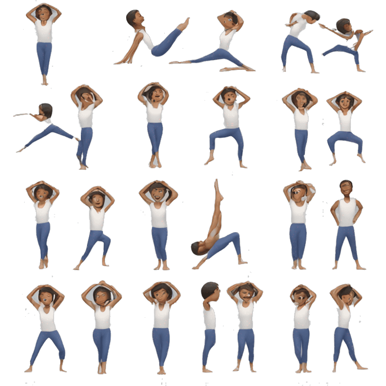 Stretching  emoji