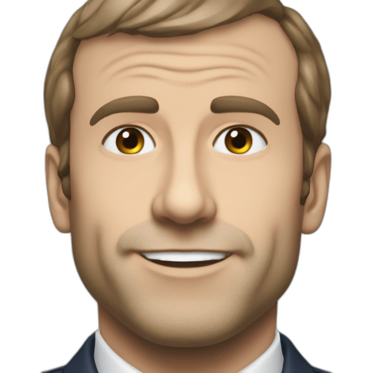 Macron sur marine emoji