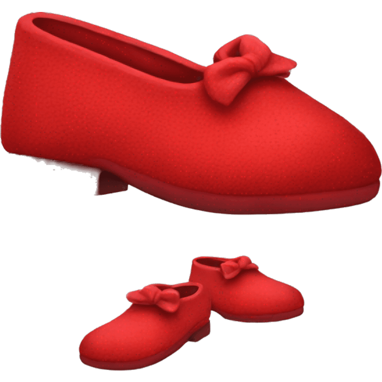 Red slippers emoji