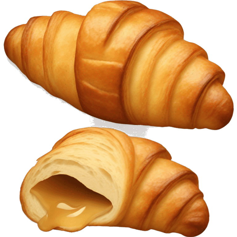 Croissant with almond emoji