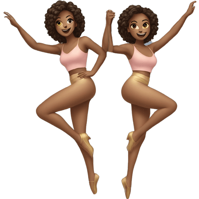 pole move female duo emoji