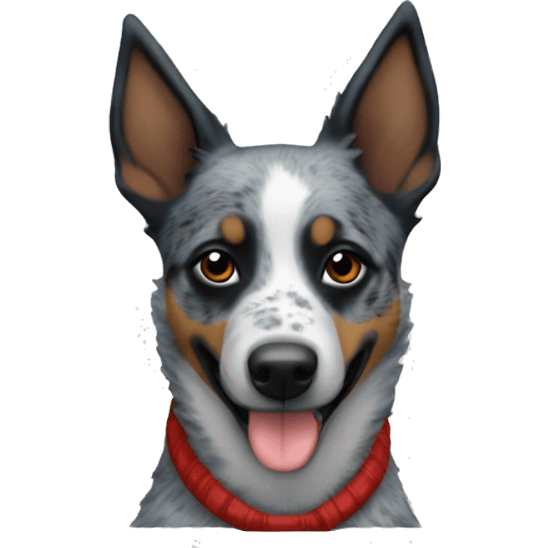 Blue heeler Christmas  emoji