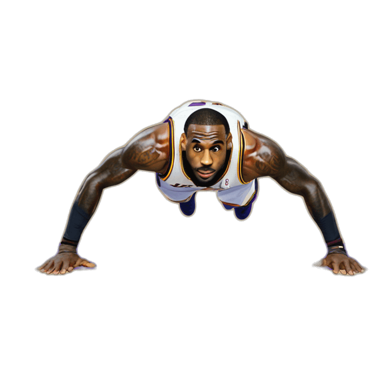 lebron james push up emoji