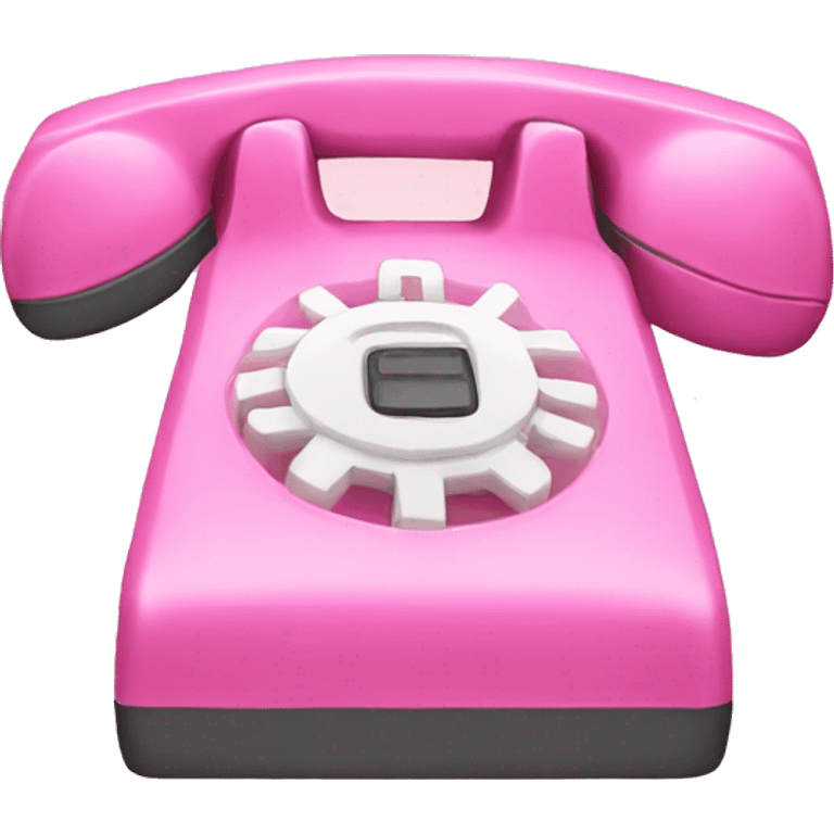 pink phone emoji