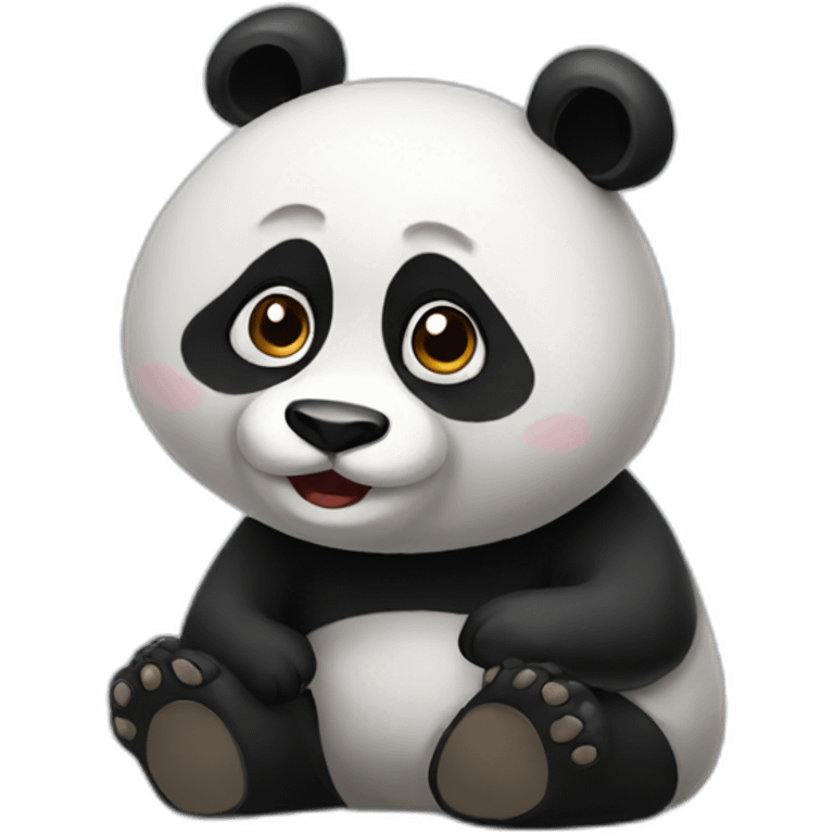 Speechless panda  emoji