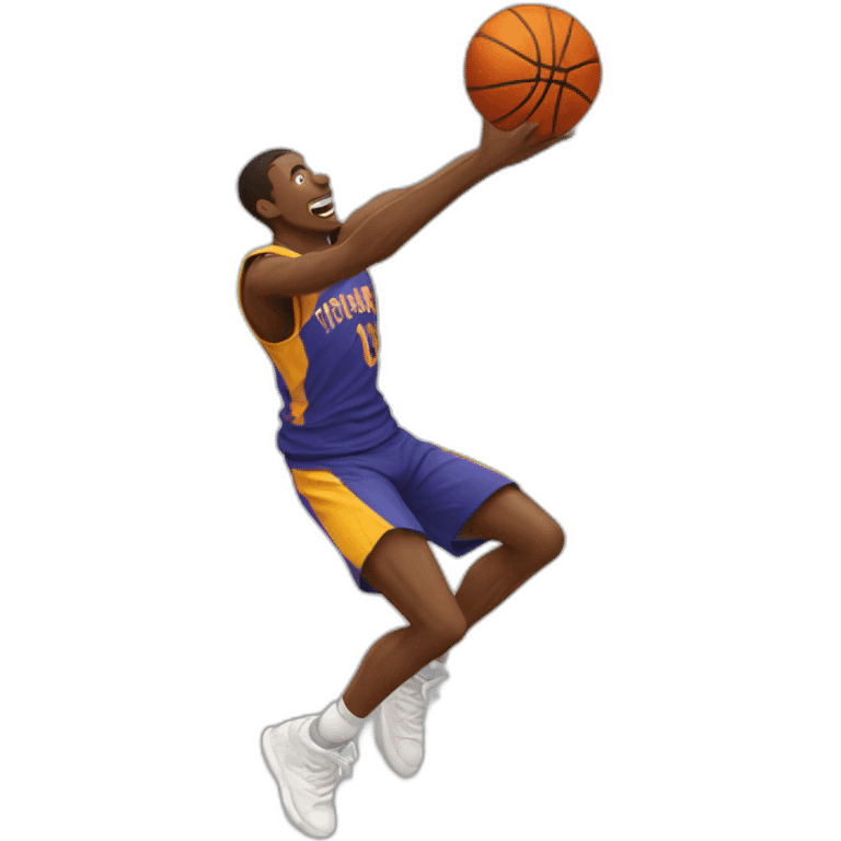 basketball player high jump emoji