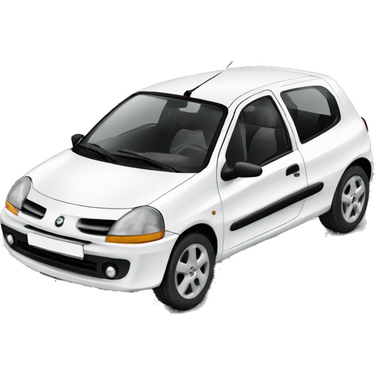 Voiture clio 2 blanche  emoji