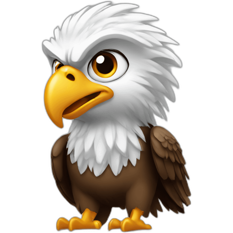 Eagle with Lenovo Laptop thinkpad emoji