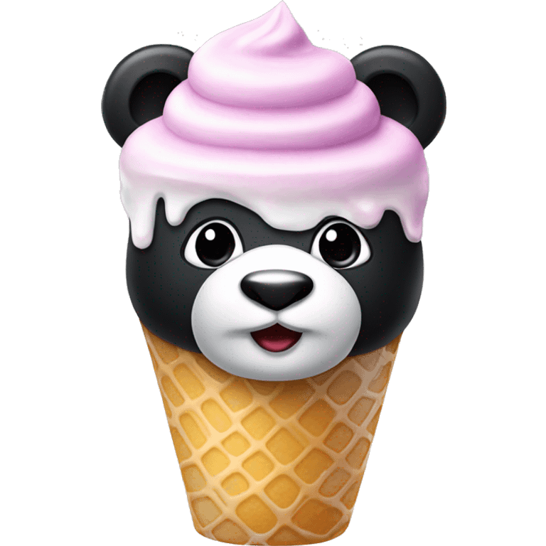 Panda ice cream emoji