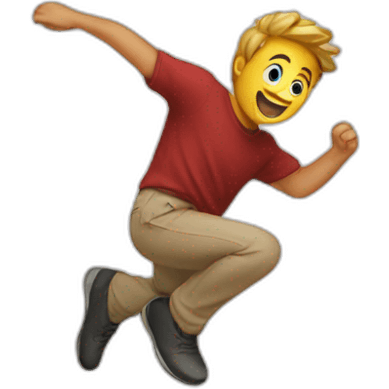 Emoji jumping emoji