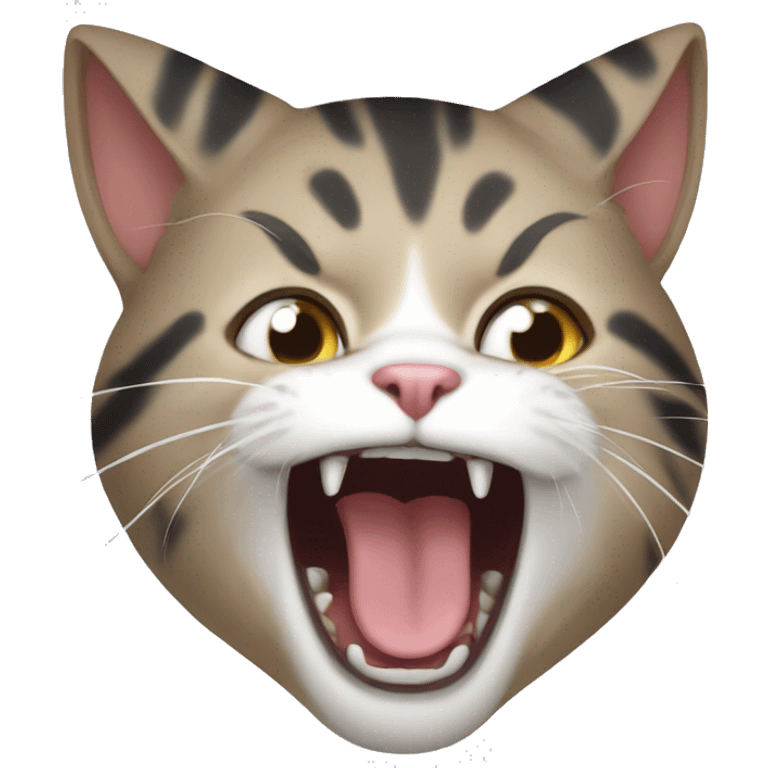 Cat screaming emoji