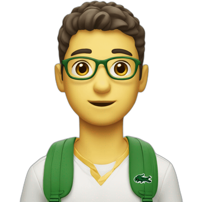 Lacoste shoulder bag boy emoji