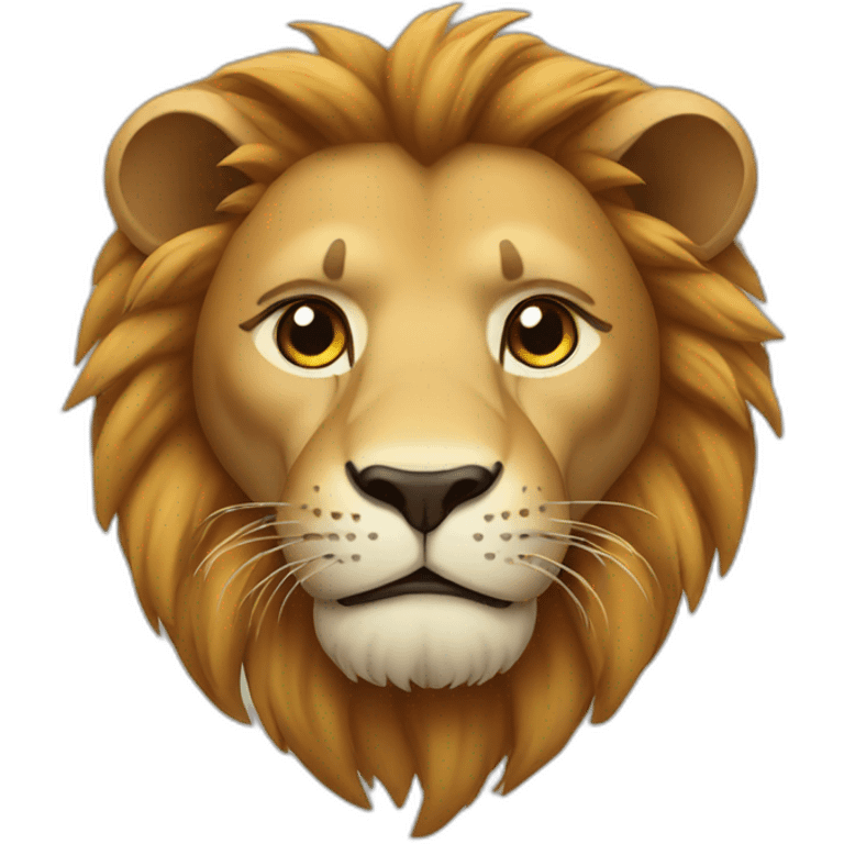 Lion with text emoji