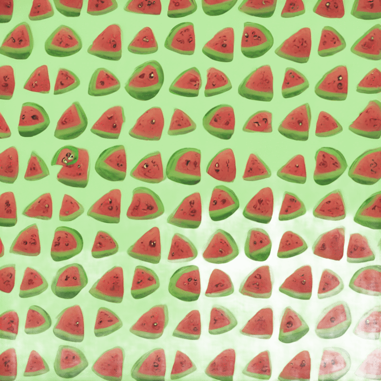 Angry watermelon emoji