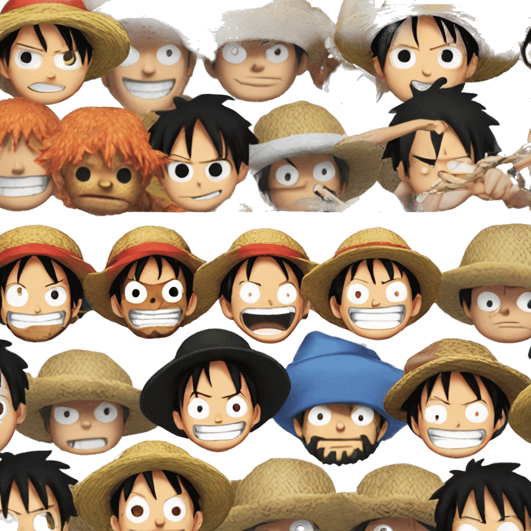 luffy one piece emoji