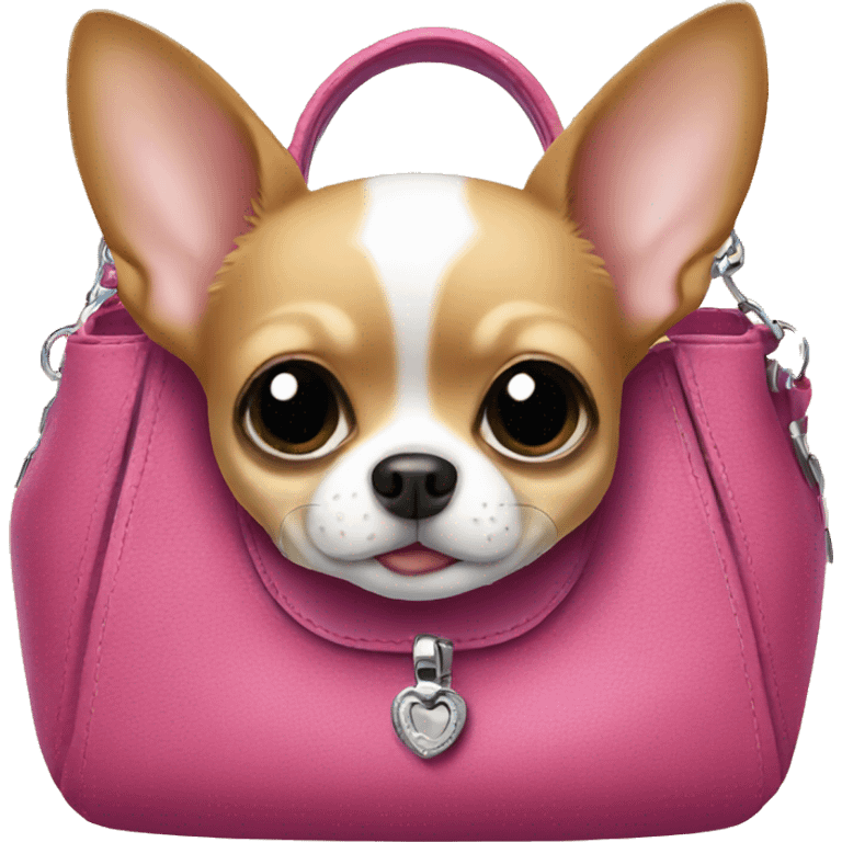 chihuahua in a purse emoji