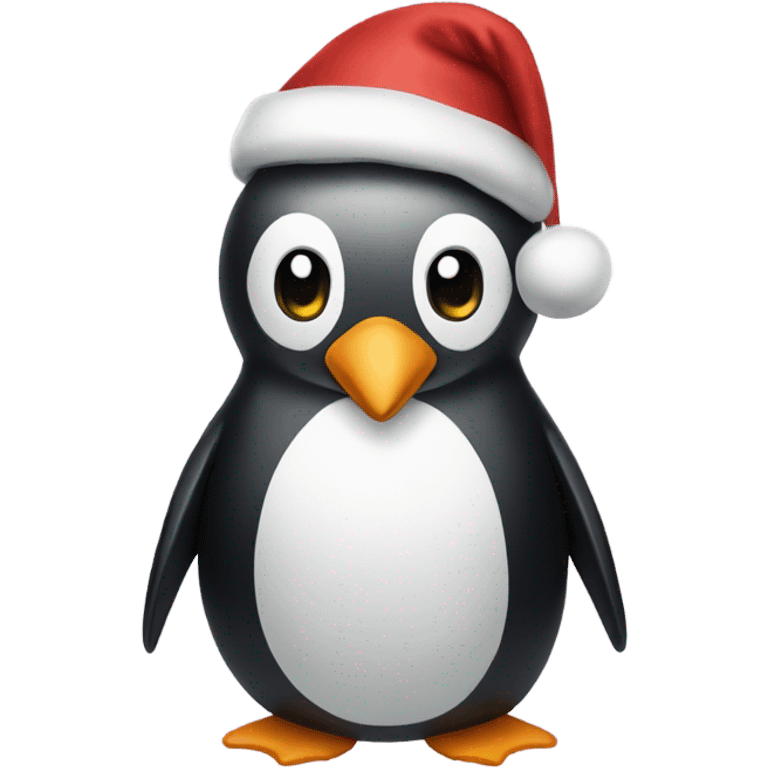 Christmas penguin emoji