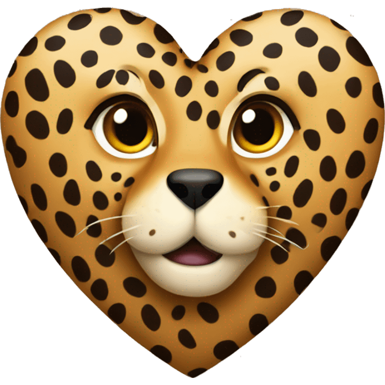 Cheetah heart emoji