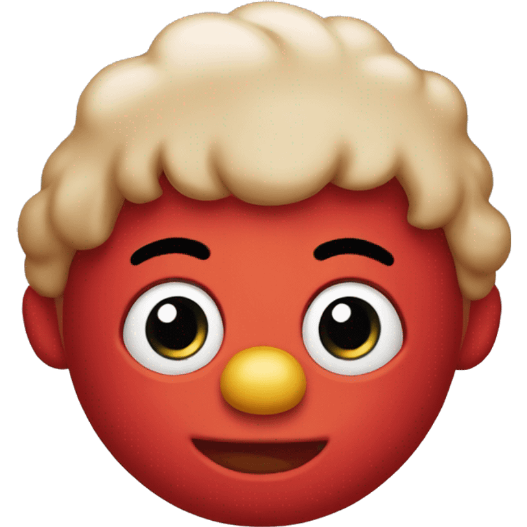 Cute baby Elmo head emoji