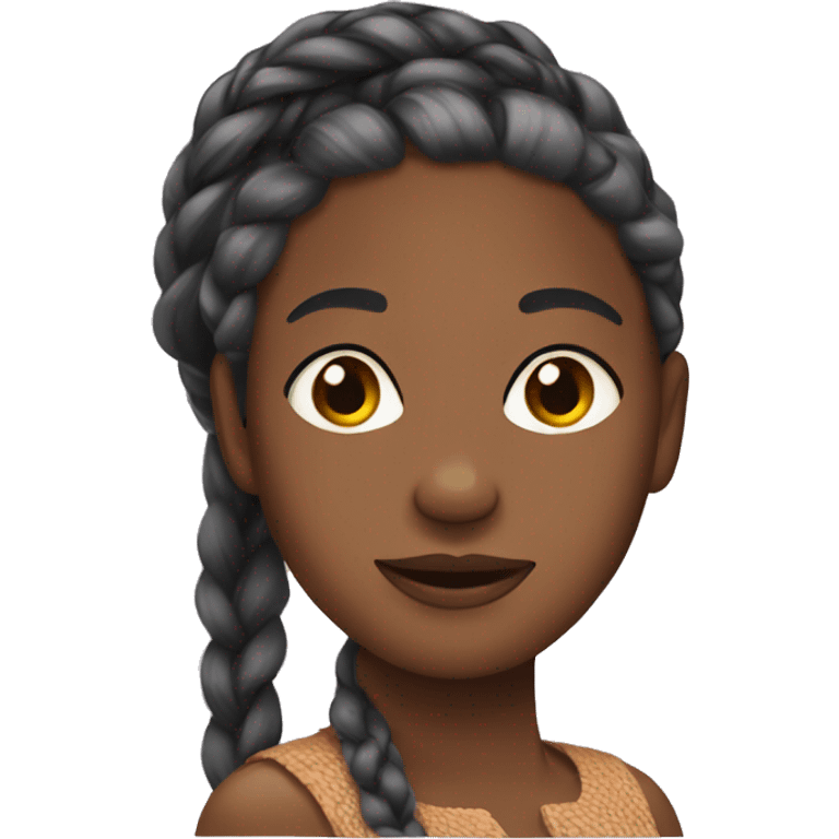 Congolese Woman Braids emoji