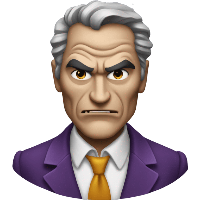 Design an emoji that represents Two-Face, the Batman villain.  emoji