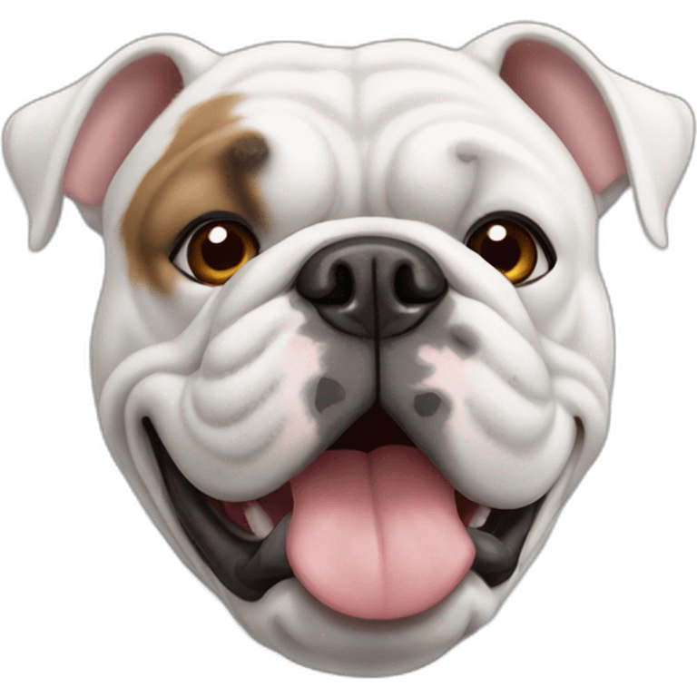 white bulldog emoji