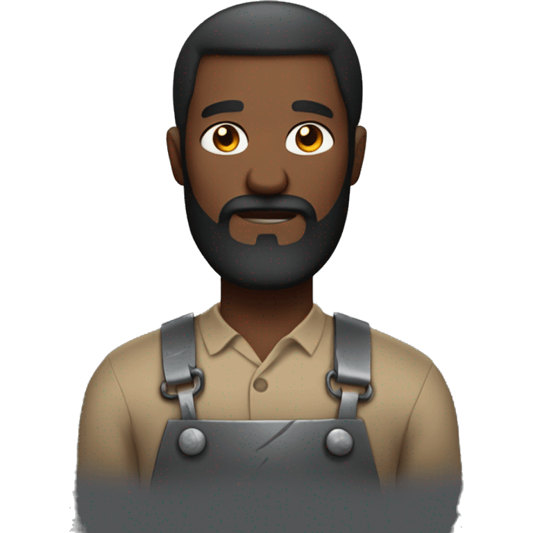 serious blacksmith with beard emoji