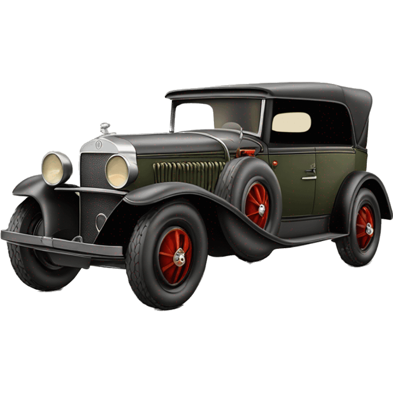  1930 hot rod WW1 Mercedes German Staff Car emoji