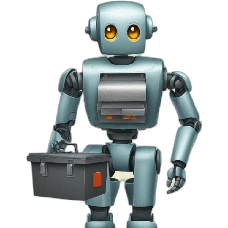 robot with a toolbox emoji