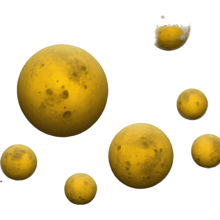 yellow planet craters emoji