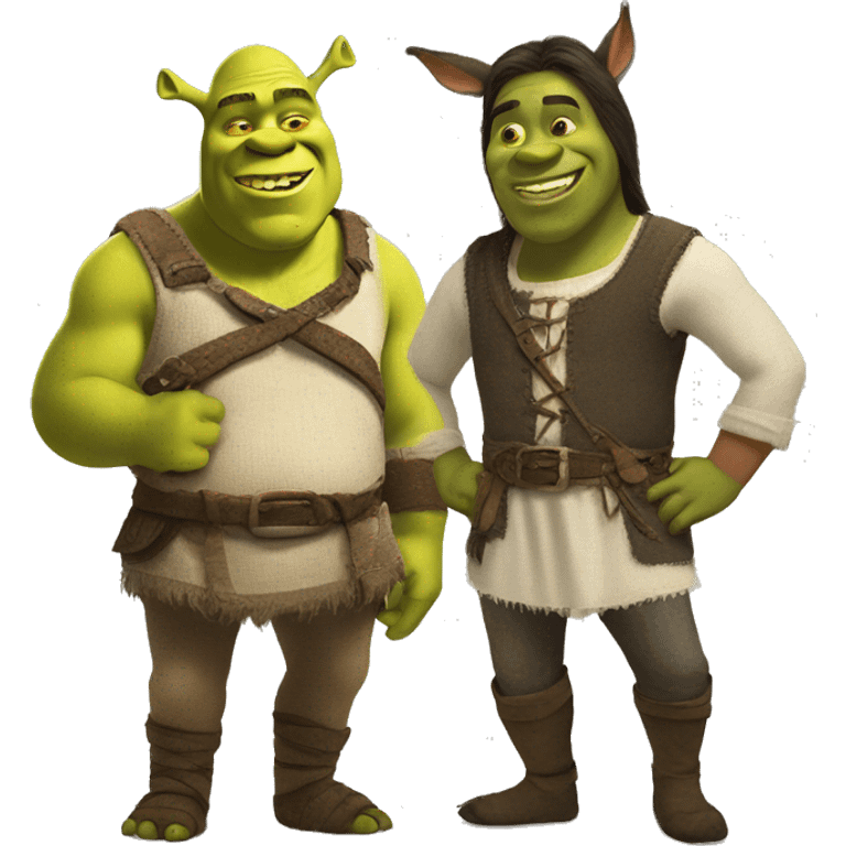 shrek and donkey emoji