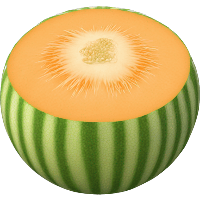 3D muskmelon  emoji