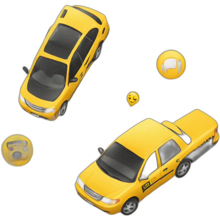 mobile taxi app emoji