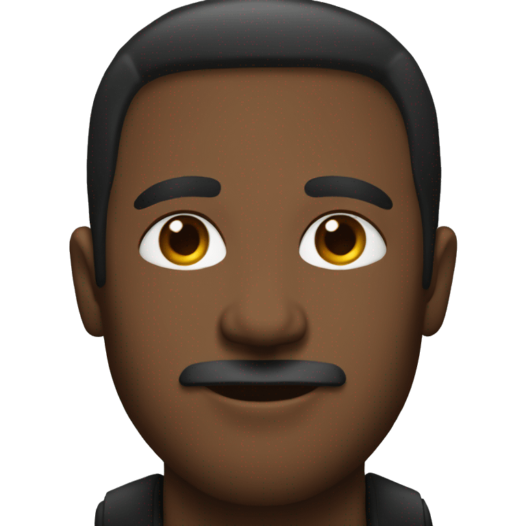 charismatic solo portrait of male, simplified emoji emoji