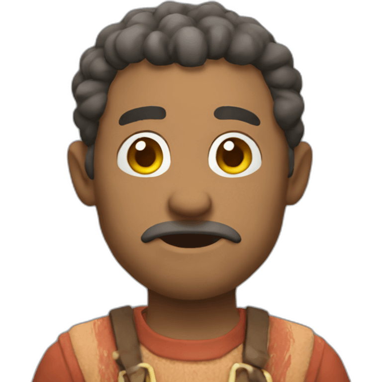 Crazy villager emoji