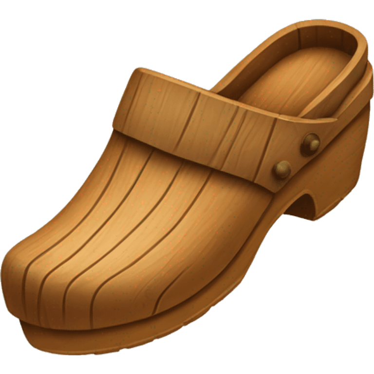 Wooden clogs emoji