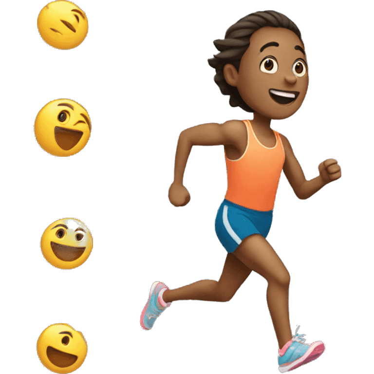 running emoji