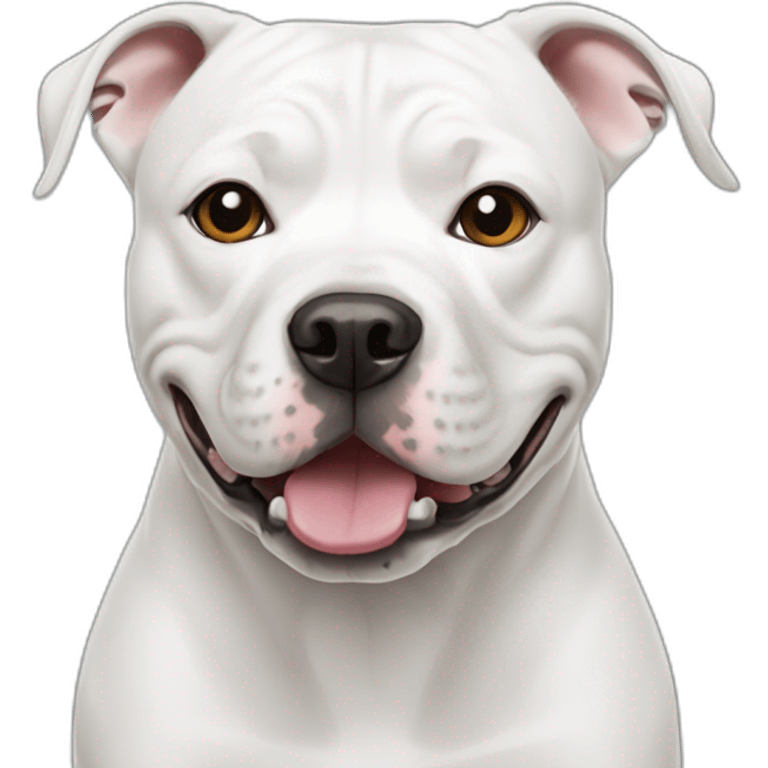 white staffordshire bull terrier emoji