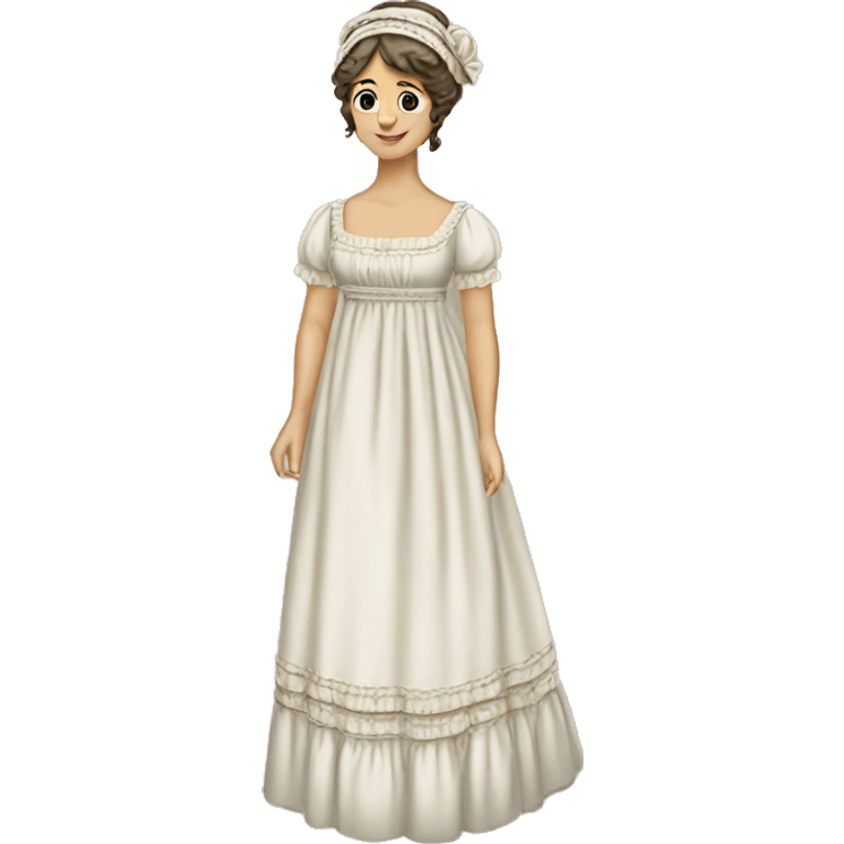 Regency Jane Austen dress emoji