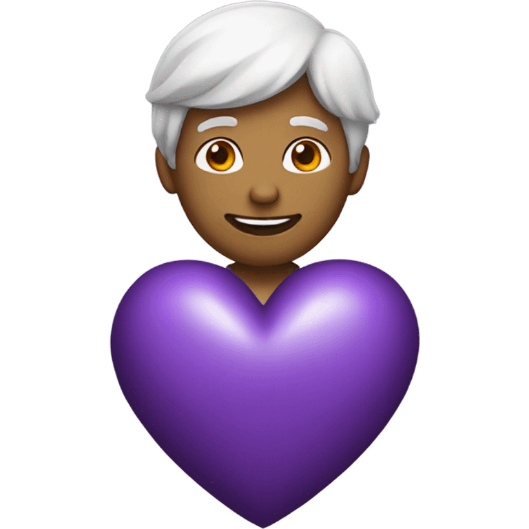 Purple heart emoji