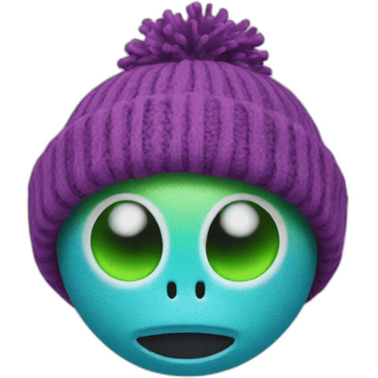 alien bobble hat emoji