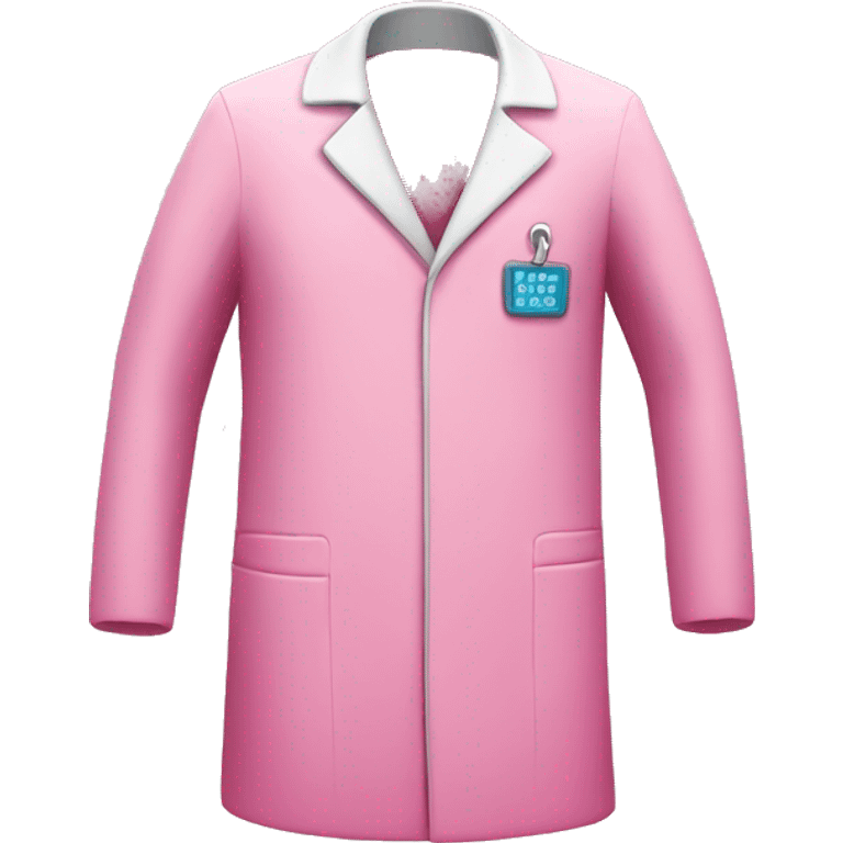 Pink doctors coat  emoji