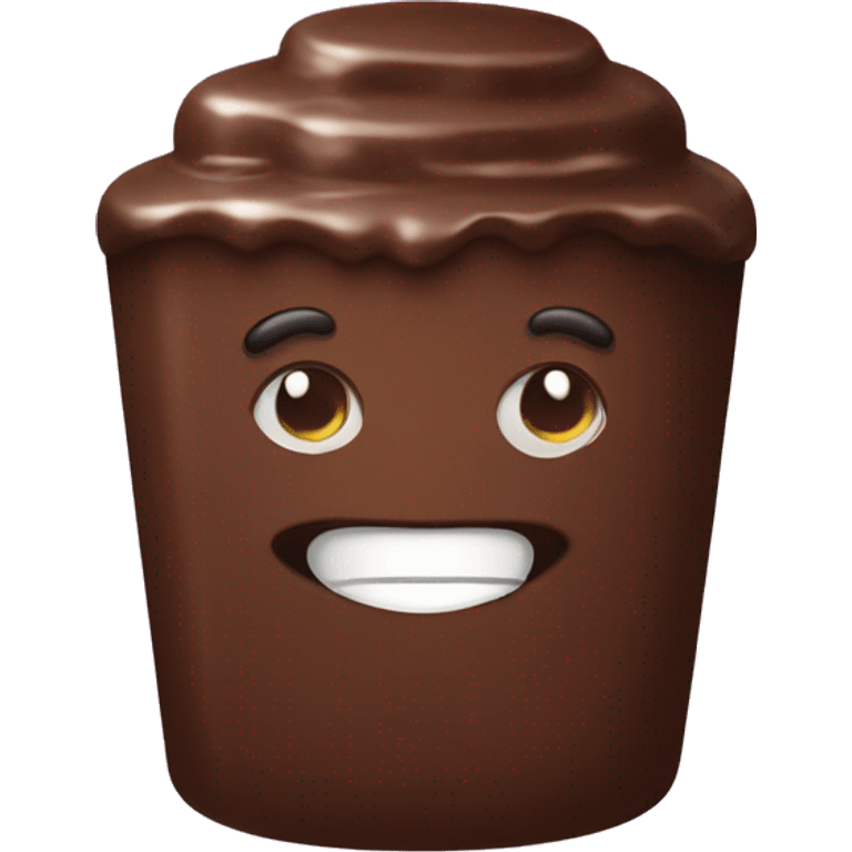 chocolate with sugar  emoji