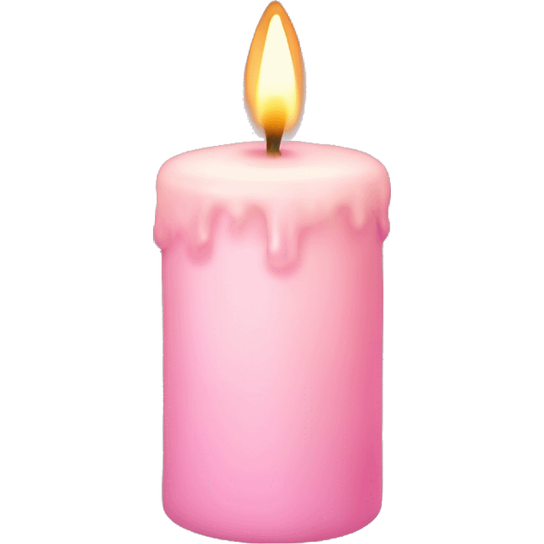 light pink candle emoji