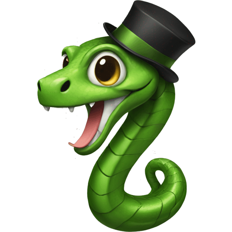 Dapper snake emoji